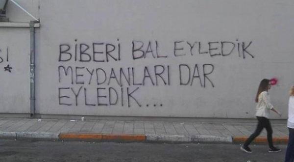 Gezi Parkı Direnişini anlatan en etkili duvar yazıları