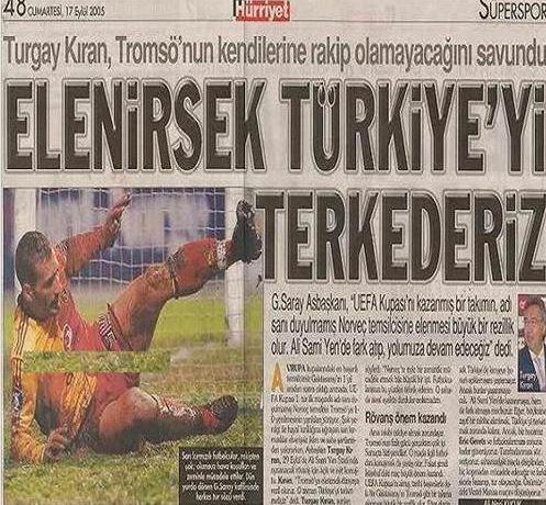 Unutulmaz gazete manşetleri