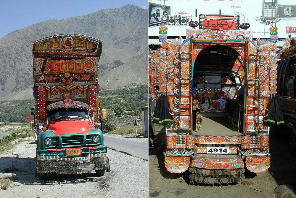 Pakistan'ın süslü kamyonları