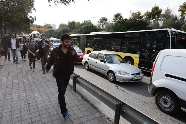 İstanbul'da trafik felç