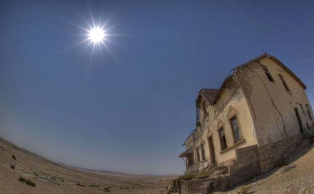 Çöl tarafından yutulan şehir Kolmanskop