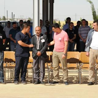 Mardin'de şehit asker için tören