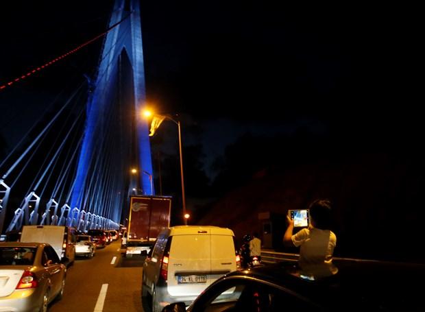 Yavuz Sultan Selim Köprüsü'nde trafik yoğunluğu