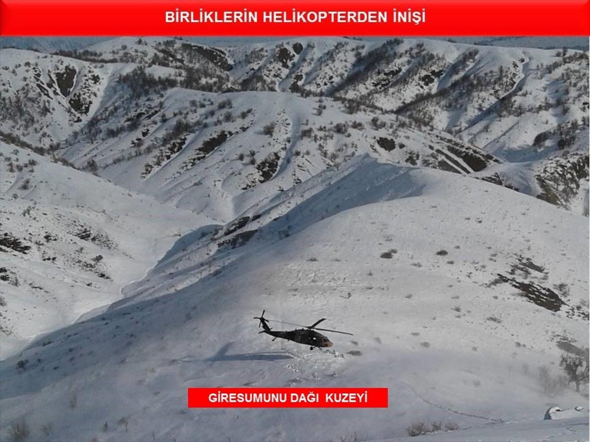 Buz gibi havada PKK sığınaklarına operasyon