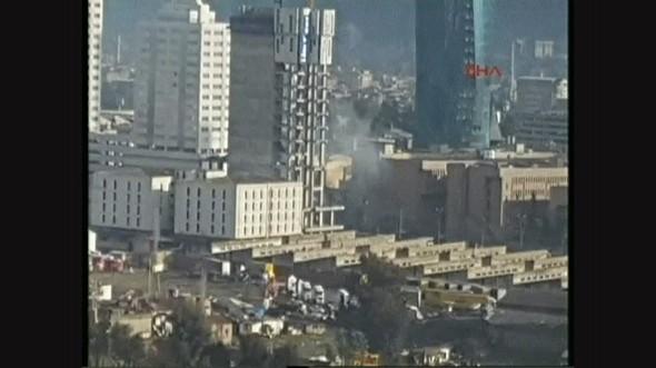 İzmir Adliyesi'ndeki patlamadan ilk görüntüler