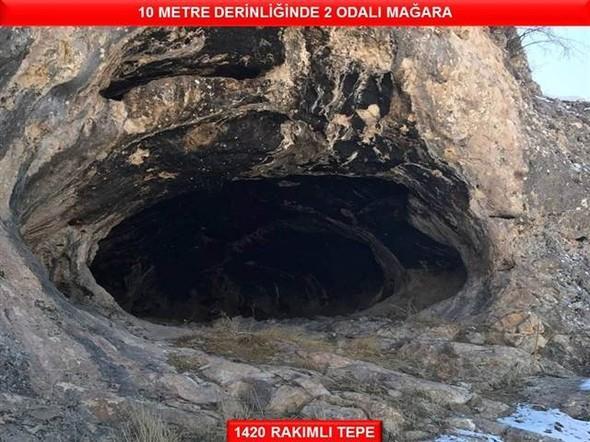 Asker Gabar'da PKK mağaralarına girdi