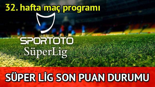 Süper Lig son puan durumu - 32. hafta toplu maç sonuçları