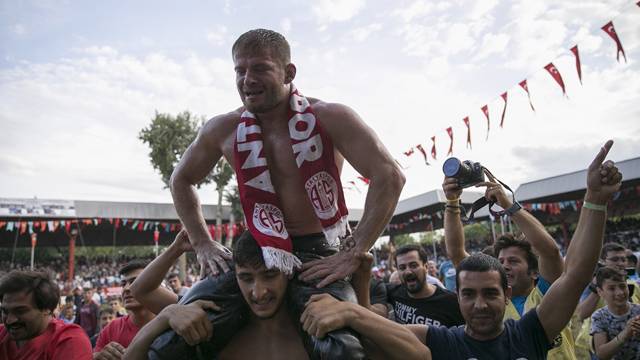 656. Tarihi Kırkpınar'da İsmail Balaban başpehlivan