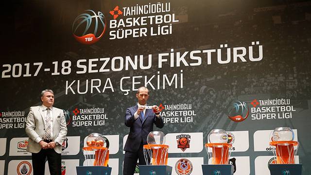 Tahincioğlu Basketbol Süper Ligi'nde yeni sezon fikstürü çekildi