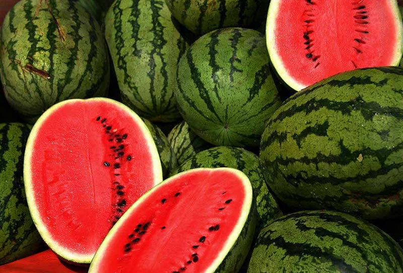 6. Nemli bir cilt için: Karpuz